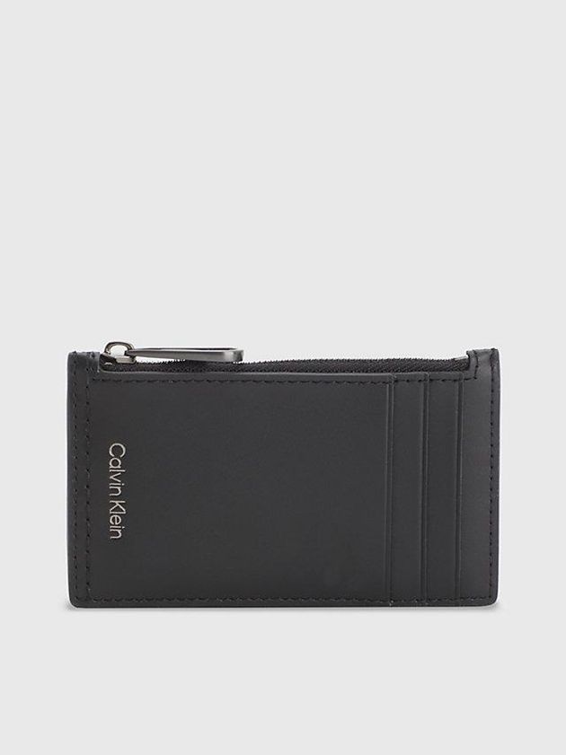 Calvin Klein USA Leather Mens Cardholder Black 5314682-WD